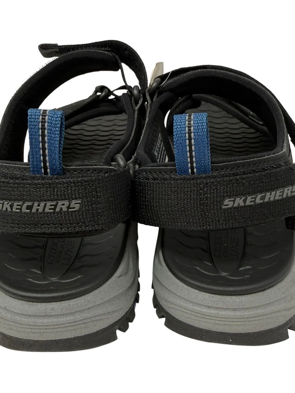 Skechers Prewitt Rio Men’s Size 10 Sandals Relaxed Fit Luxe Foam Black New